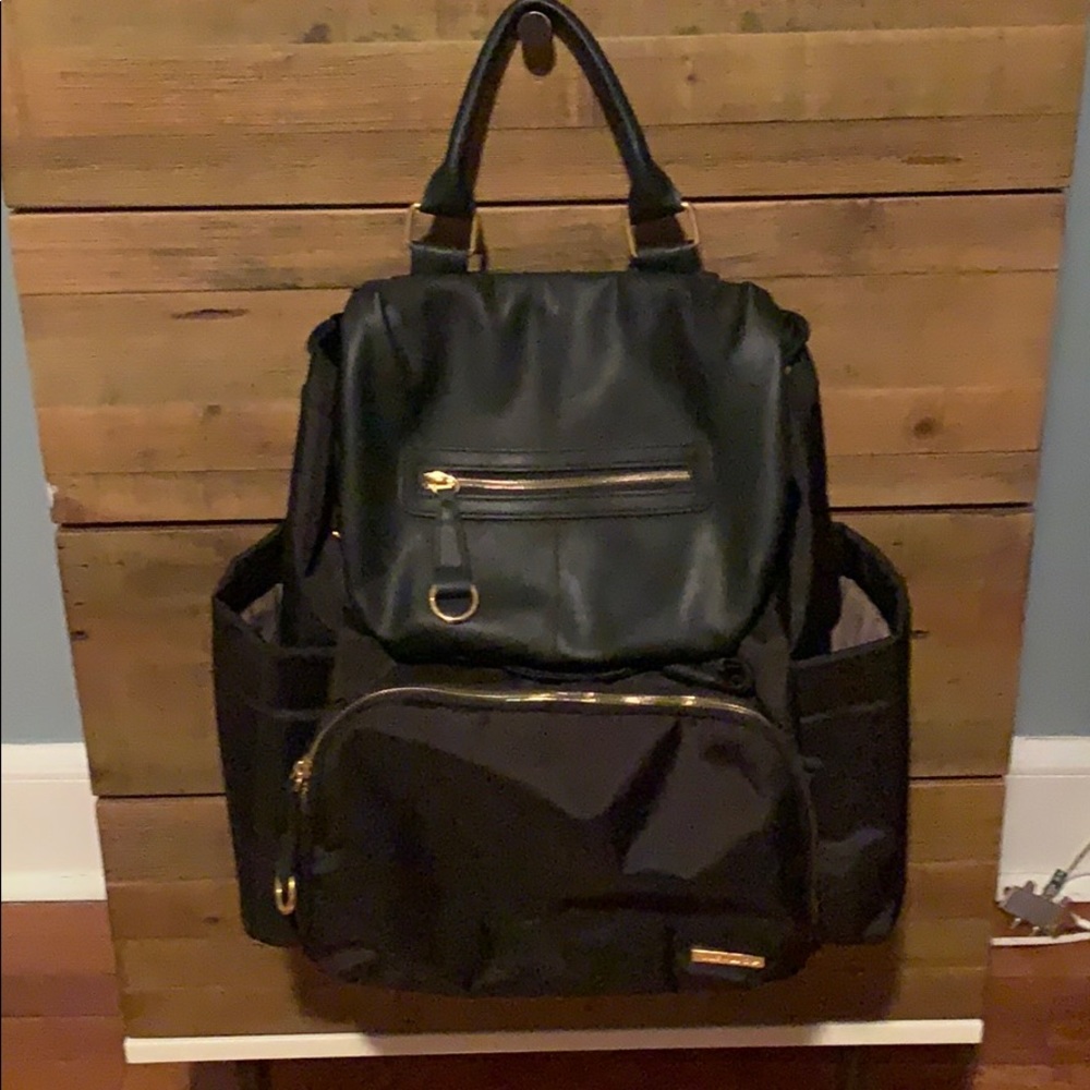 Skip hop black diaper backpack